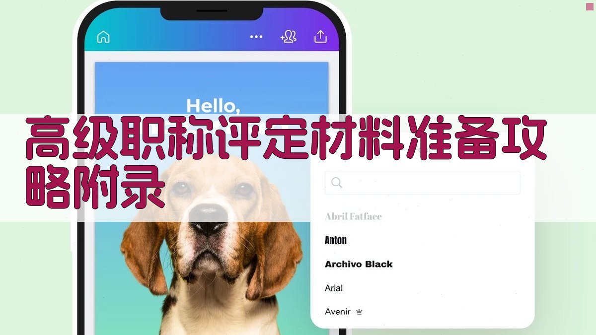 高级职称评定材料准备攻略 · 附录 图4