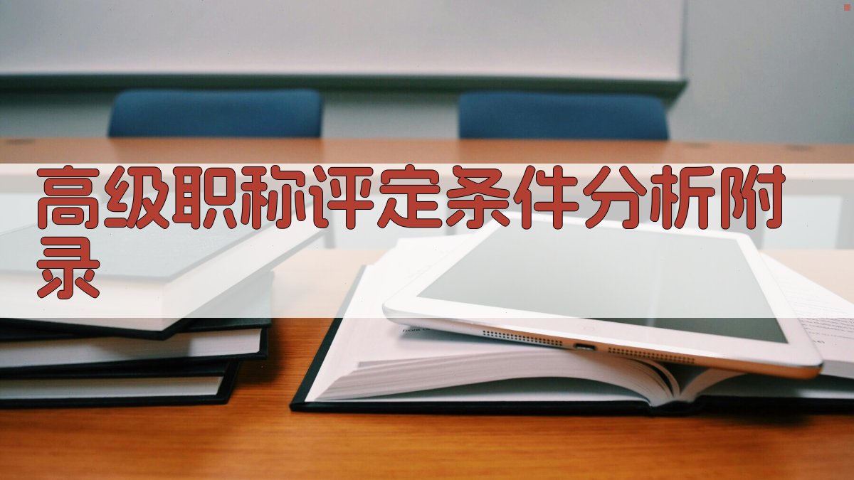 高级职称评定条件分析 · 附录 图4