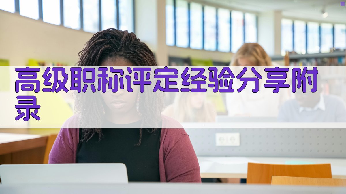 高级职称评定经验分享 · 附录 图2