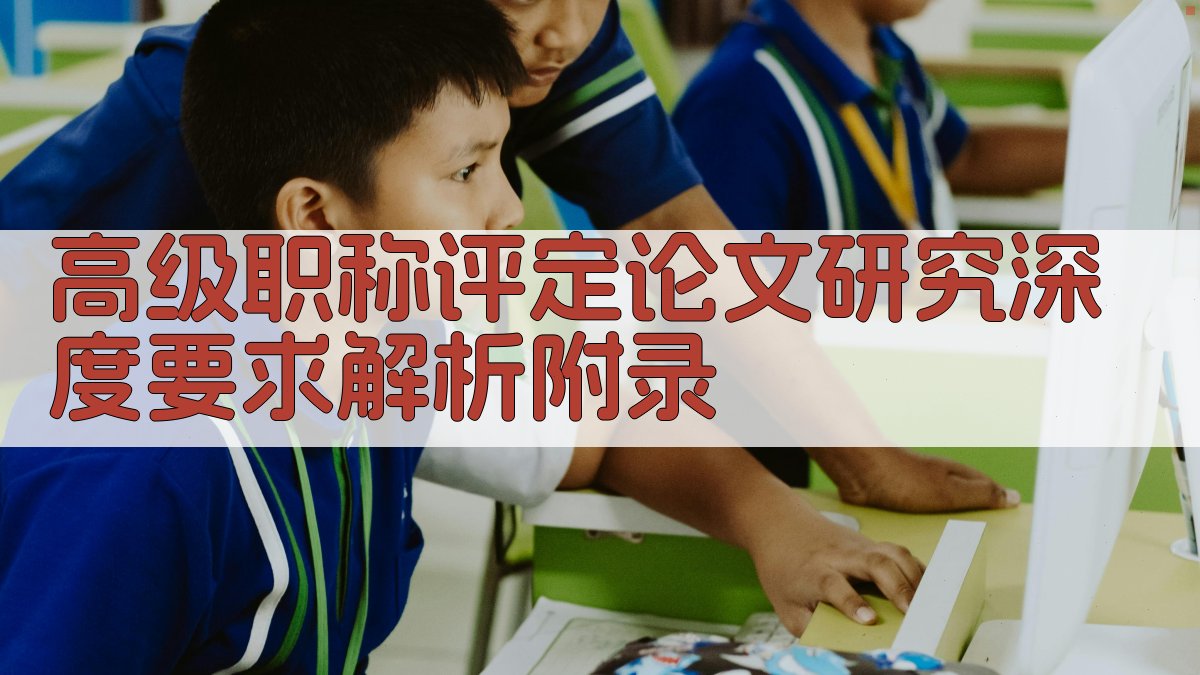 高级职称评定论文研究深度要求解析 · 附录 图4